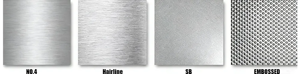 321 stainless steel coil NO.4 hairline SB embossed